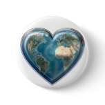 Earth_Heart Pinback Button
