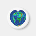 Earth Heart Refrigerator Magnet