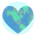 Earth Heart Stickers