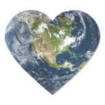 Earth Heart stickers