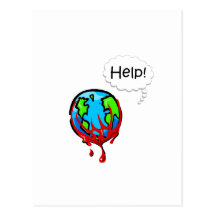 Earth (Help) Postcard