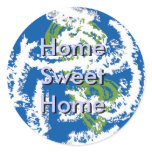 Earth, Home Sweet Home Stickers
