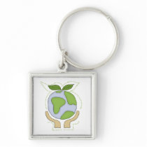 Earth In Our Hands T-shirts and Gifts keychains