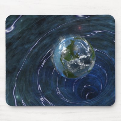 Earth is in Trouble Mouse Pads by packratgraphics