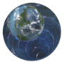 Earth is in trouble round stickers