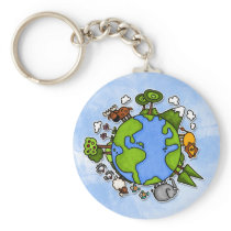 earth keychain