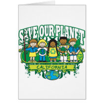 Earth Kids California Greeting Card