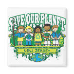 Earth Kids New Jersey Magnet