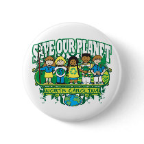 Earth Kids North Carolina Button
