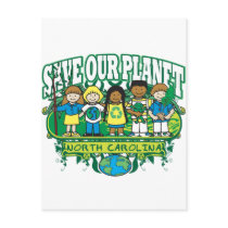 Earth Kids North Carolina Postcard