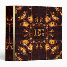 Earth Lava Fire Monogram Album Binder