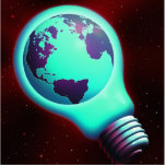 earth light bulb photo sculptures