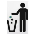 Earth Litter Disposal stationery