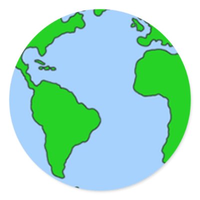 earth made simple round stickers by jenniebu