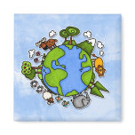 earth fridge magnet