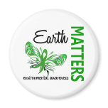 Earth Matters Butterfly Environmental Awareness Magnets