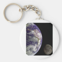Earth & Moon from Galileo Key Chain
