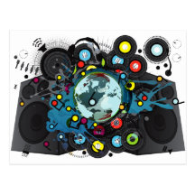 Earth_Music Postcard