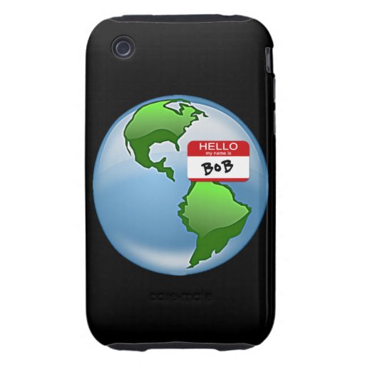 Earth Named Bob iPhone 3 Tough Cases