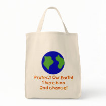 Earth No 2nd Chances T-shirts and Gifts Canvas Bag