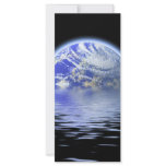 Earth Over Flooded Water Ripples rack cards