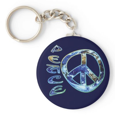 Earth Peace Keychain by wingedturtle