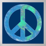Earth Peace Sign Poster posters