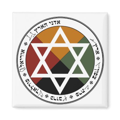 Earth Pentacle Magnet by QuigleyArt