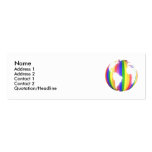 Earth Rainbow Profile Card Business Card Templates
