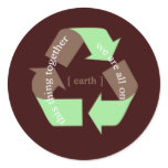 Earth Recycle stickers
