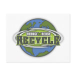 Earth Reduce, Reuse and Recycle Post Cards