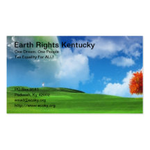 Earth Rights Kentucky Business Cards