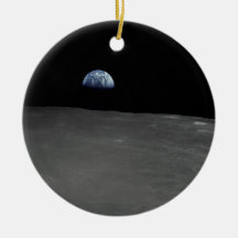 Earth Rise Christmas Tree Ornament