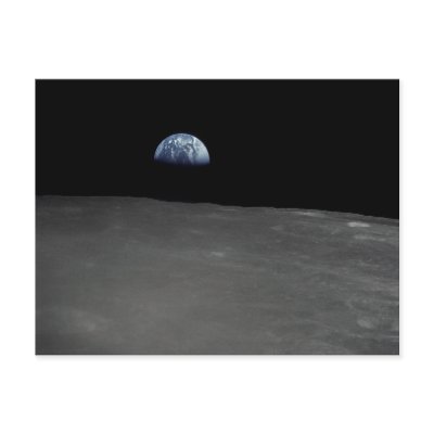Earth Rise Post Cards by JKcoder