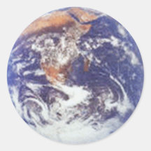 Earth Round Stickers