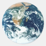 Earth Round Stickers