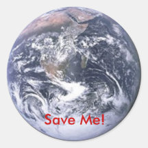 earth, Save Me! Round Stickers