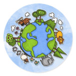 earth round stickers