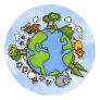 earth round stickers