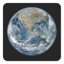 Earth Sticker, Square