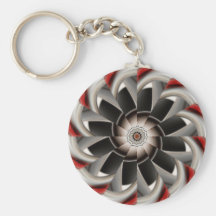 Earth Tone Abstract of Symmetry Key Chains