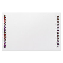 Earth-Tone Diamond Square Stationary Stationery Paper