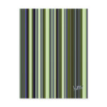 Earth Tone Retro Stripes Post Card