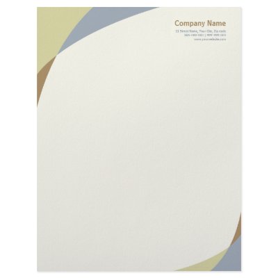 Earth Toned Shapes letterhead by BluePlanet