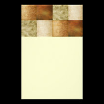 Earth tones grunge block stationary stationery