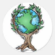 earth tree sticker