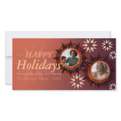 Earth Tribe Holiday New Year Photo Greeting Card by Paperstation