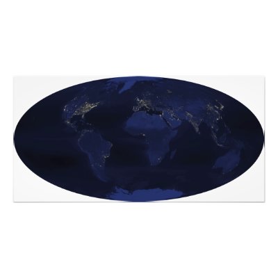 EarthÃ¯Â¿Â½s human-generated nighttime lights Photographic Print by stocktrek