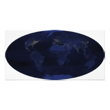 EarthÃ¯Â¿Â½s human-generated nighttime lights Photographic Print