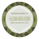 Earthalia v2 : Round Bookplate Label Sticker